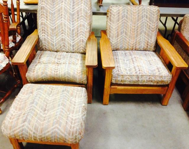 ranch oak chairs