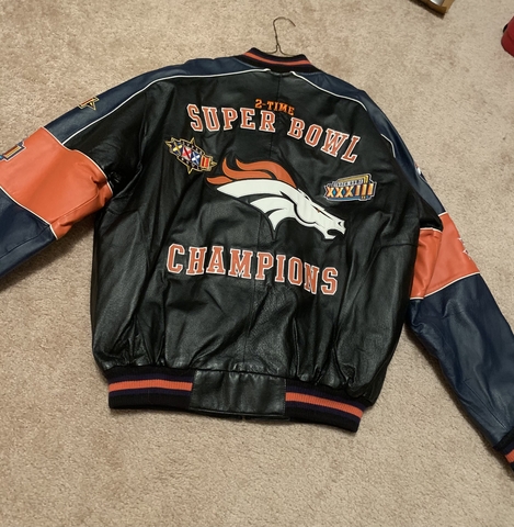 Men's Leather Denver Broncos Coat - Nex-Tech Classifieds