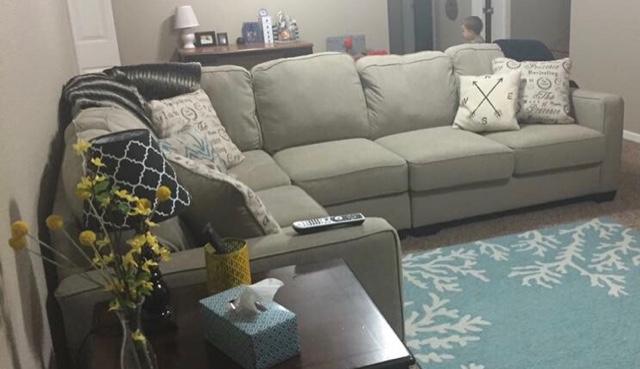Alenya Sectional Couch Like New From Ashley Furniture Nex Tech