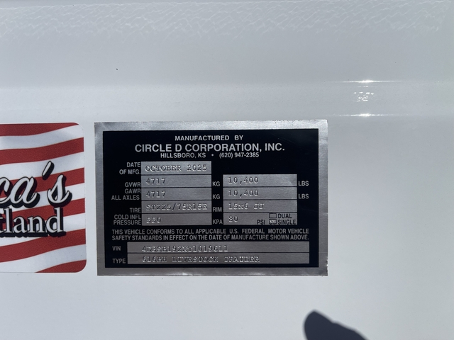 Tri Gate Building 2026 Circle D 16' BH Livestock Trailer #9611 - Nex-Tech Classifieds