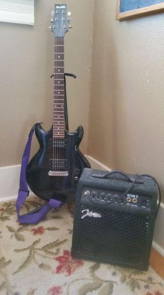 Ibanez Electric Guitar GAX 50, Johnson Amp, Guitar Stand