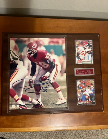 Derrick Thomas Kansas City Chiefs 3-Card 7x9 Plaque