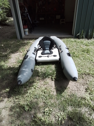 Inflatable Dave Scadden Pontoon boat/Float tube