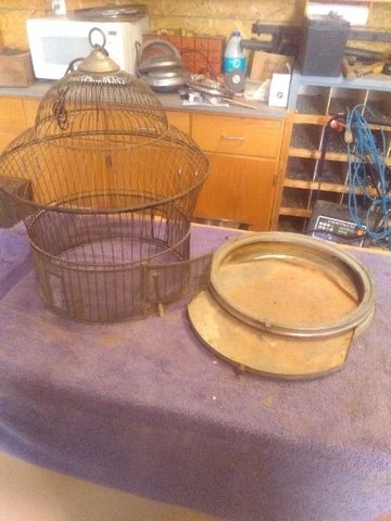 Antique Brass Hendryx Bird Cage (Reduced) - Nex-Tech Classifieds