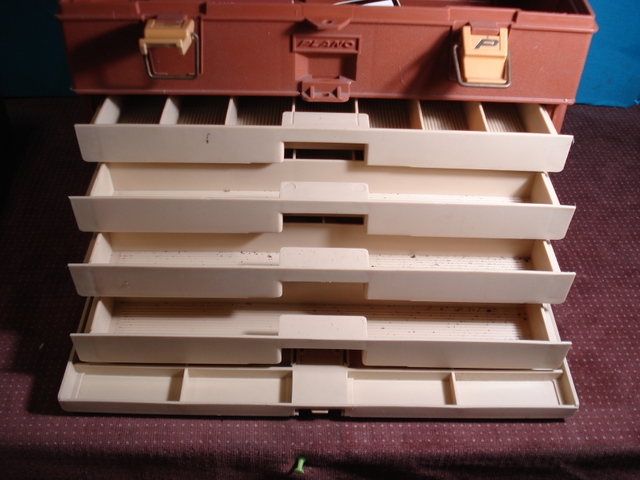 Plano 4 Drawer Tackle Tool Box Fishing Lure Storage #757 - Nex