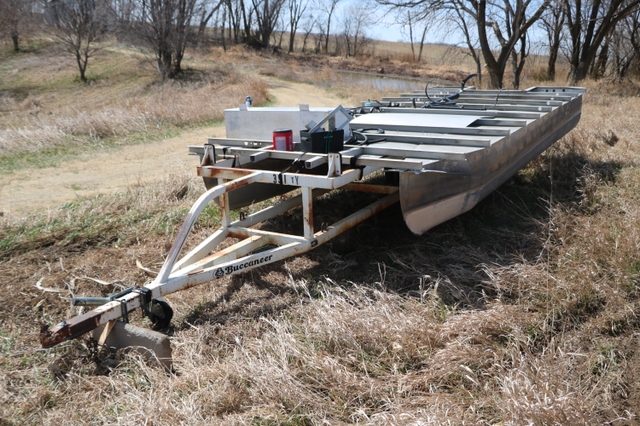 1990 Pontoons 20ft x 8ft with Trailer Duck Boat Project - Nex-Tech ...